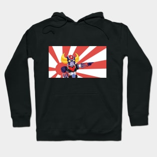 Bobblehead Grendizer on the rising sun ! Hoodie